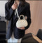 Solid Color Cross Body Hand Bag